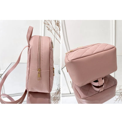 Backpack for Women PU Leather Multifunction Crossbody Bag Ladies Phone Pouch Pack Luxury Brand Shoulder Bag Messenger Bags