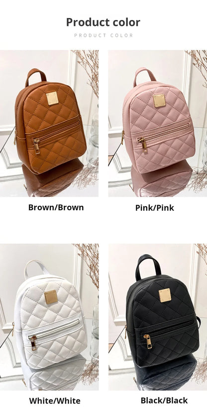 Backpack for Women PU Leather Multifunction Crossbody Bag Ladies Phone Pouch Pack Luxury Brand Shoulder Bag Messenger Bags