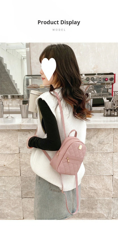 Backpack for Women PU Leather Multifunction Crossbody Bag Ladies Phone Pouch Pack Luxury Brand Shoulder Bag Messenger Bags