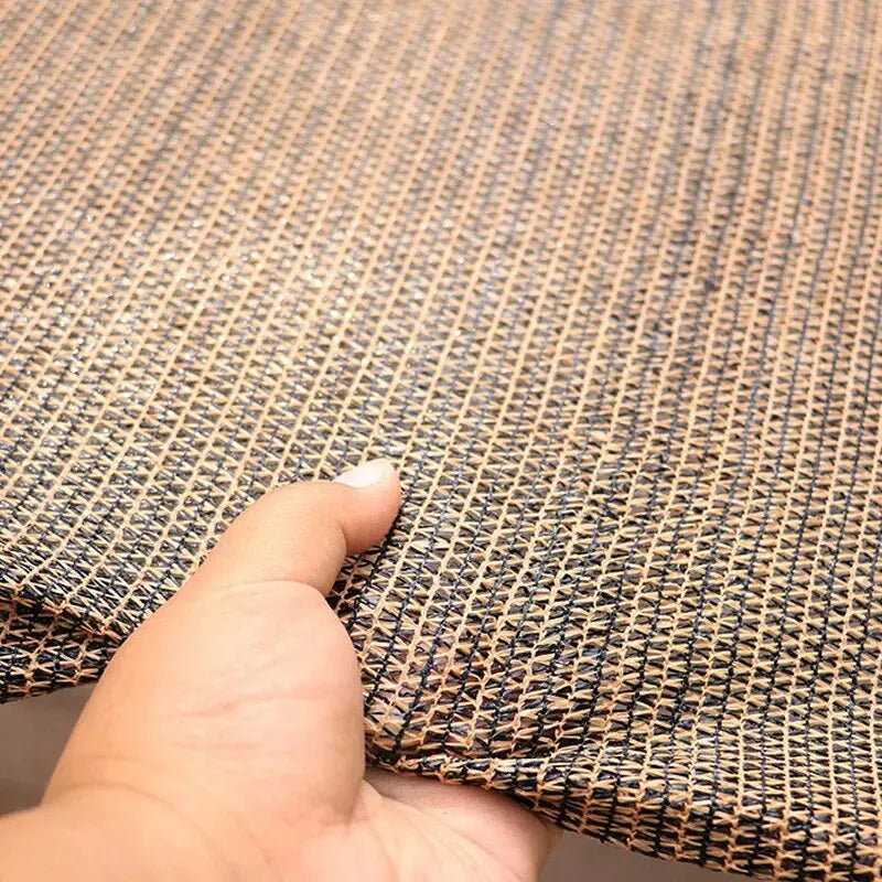 Anti UV Coffee Brown HDPE Sun Shade Sail Gazebo Sunblock Shade Cloth Sunshade Netting Terrace Balcony Screen Car Cover